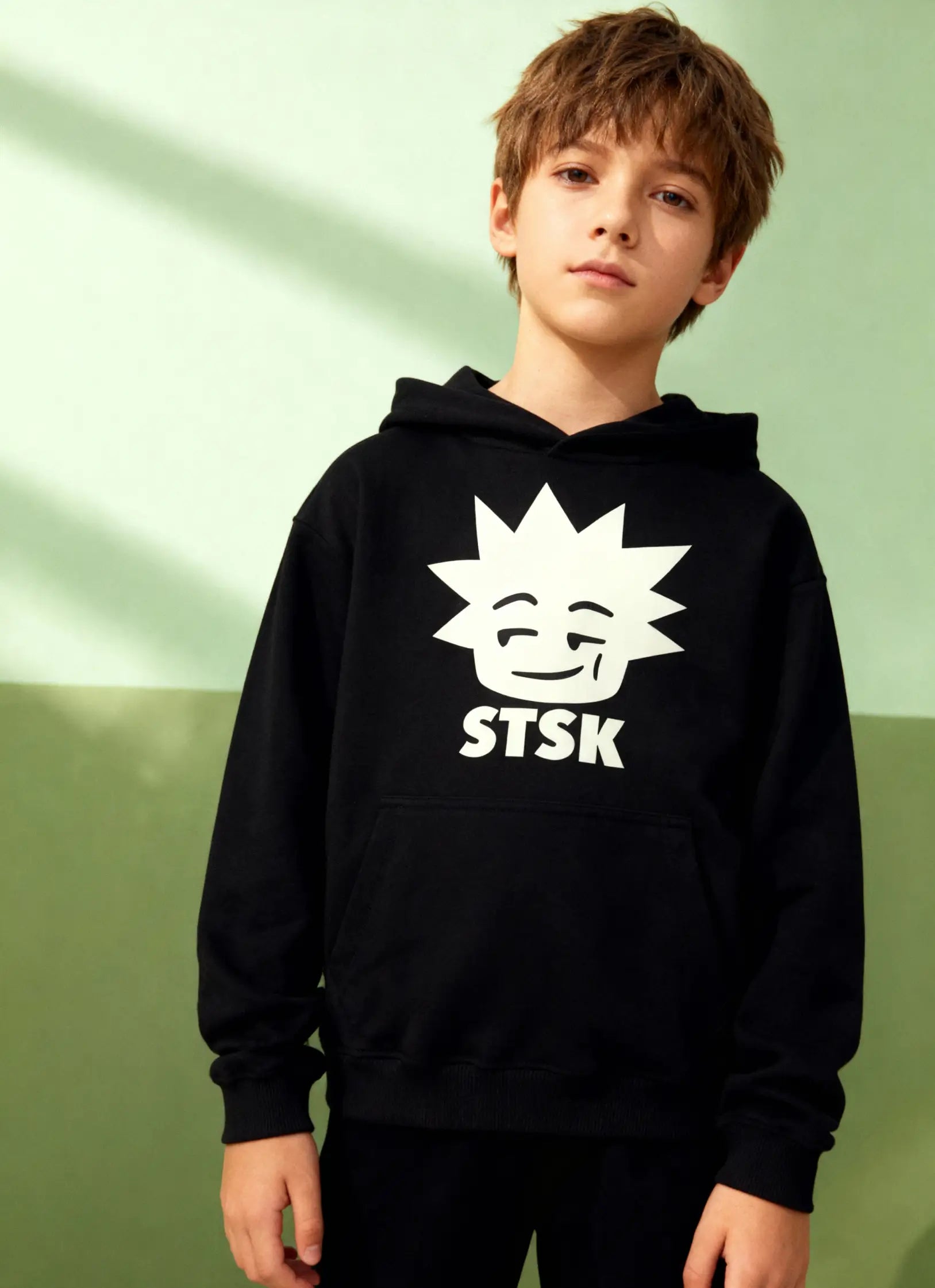 STSK Oversized Hoodie Schwarz